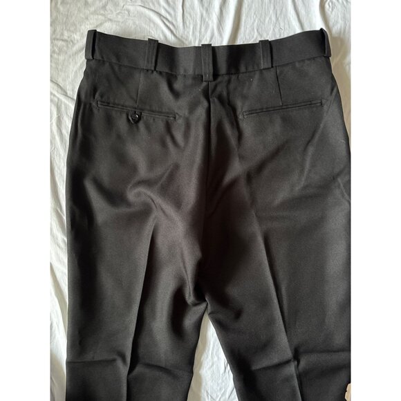 Black Polyester Work Pants Size 38 Machine Washable Durable Liberty Mens - Picture 8 of 9